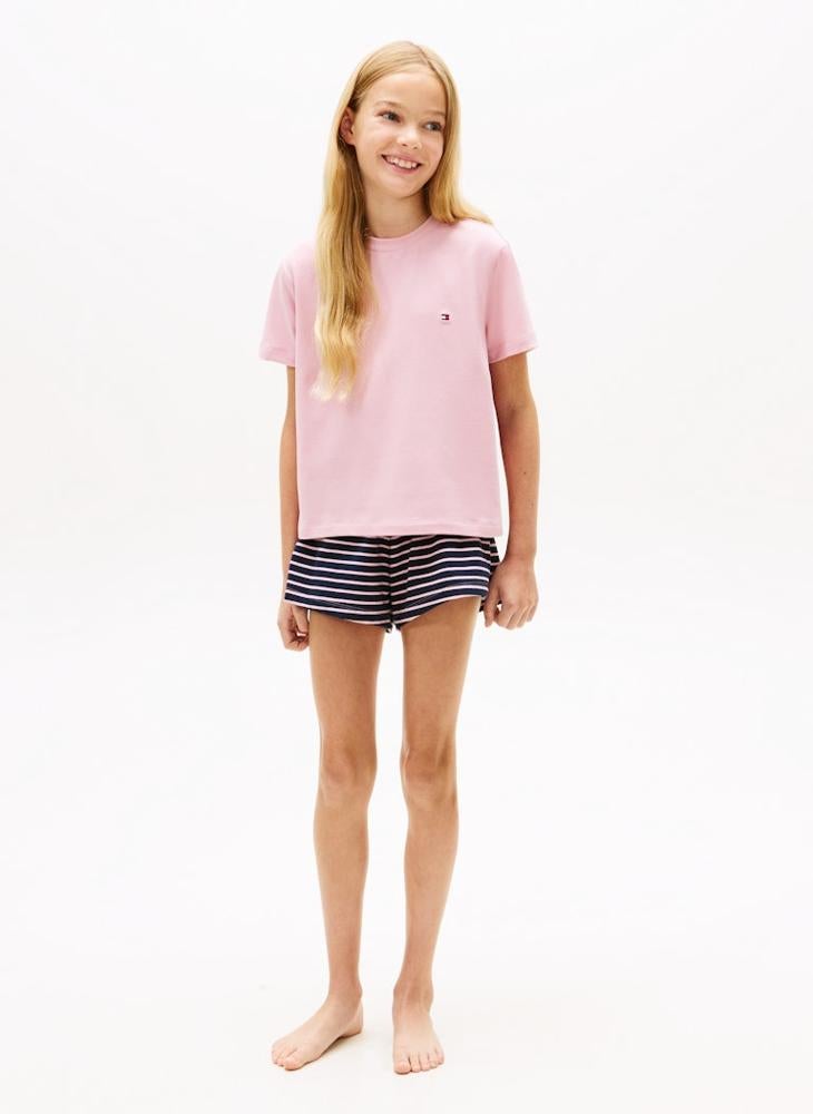 TOMMY HILFIGER Signature T-Shirt And Shorts Pyjama Set - Image 4
