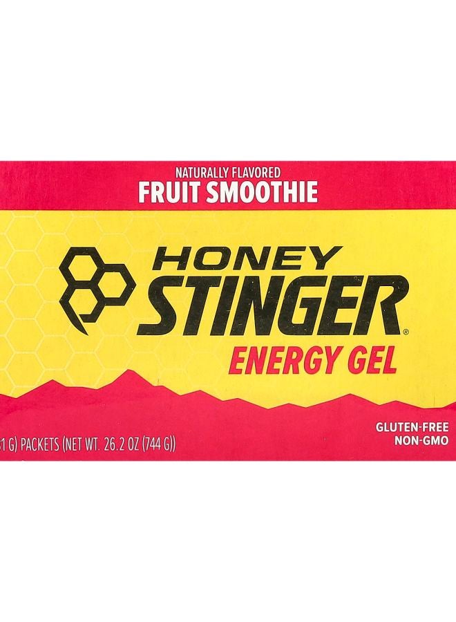 Honey Stinger Energy Gel Fruit Smoothie 24 Packets 1.1 oz (31 g) Each