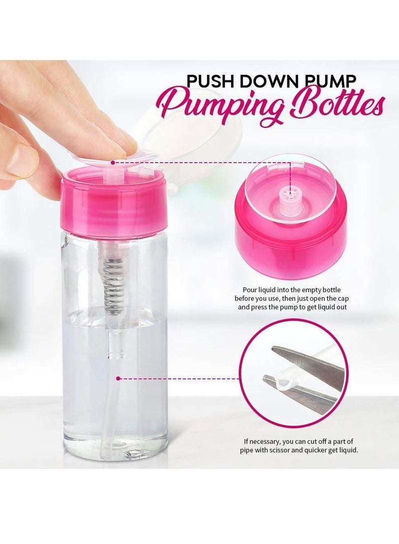 NIBEMINENT Nail Polish Gel Remover Tools Kit with Clips, 100ml Bottle, 500 Cotton Pad, Brush, Cuticle Pusher, Peeler, 100/180 File,Buffer Block - Image 2