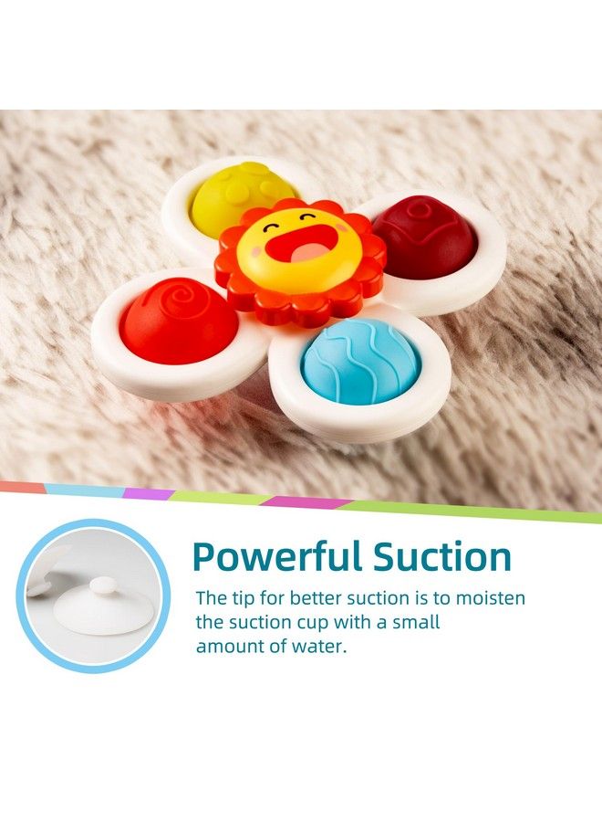 LiKee Suction Cup Spinnerz Toy Baby Bath Toys Fidget Blocks Simple Bubble High Chair Toys Sensory Toys For Infant 1218 Months Birthday Gifts For Toddler 13 And Kids Stress Relief (Farm) - Image 4
