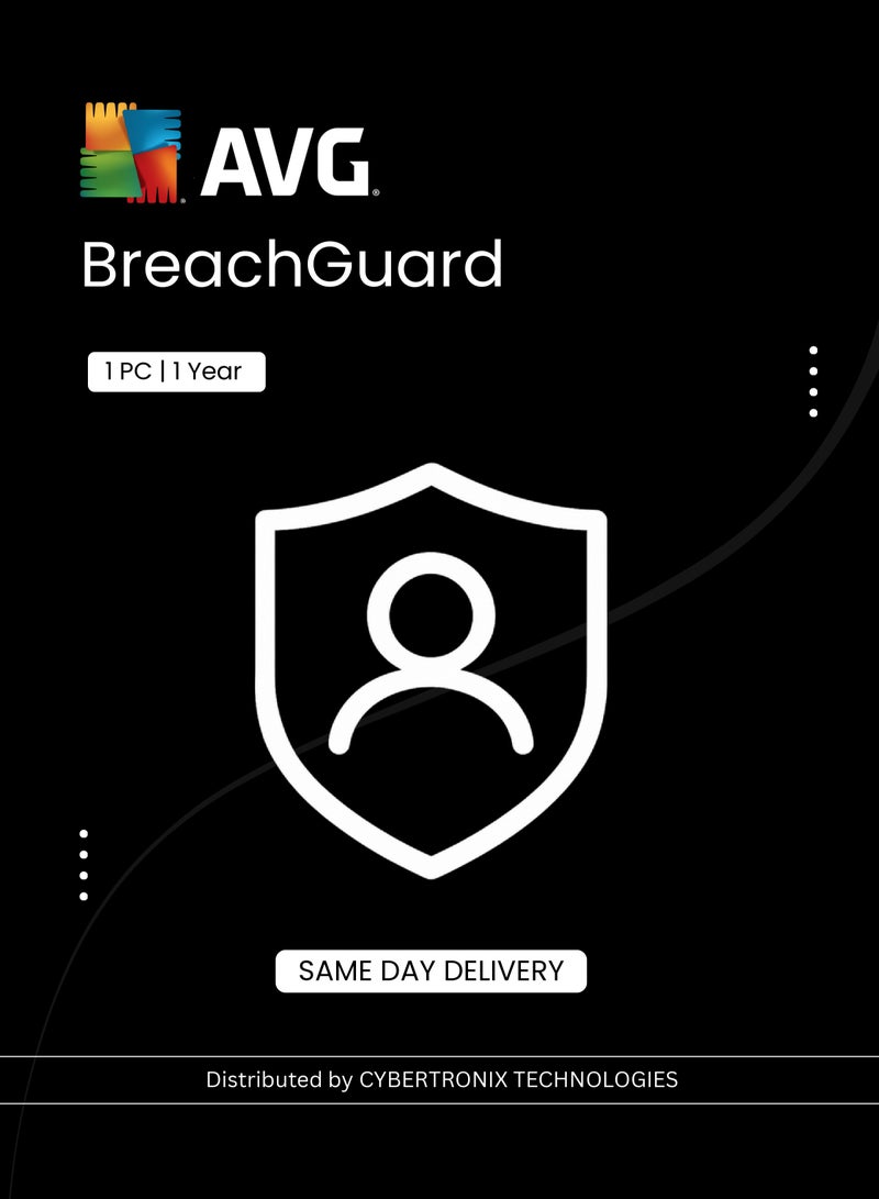 AVG BreachGuard | 1 PC for 1 Year | Digital License | SAME DAY DELIVERY