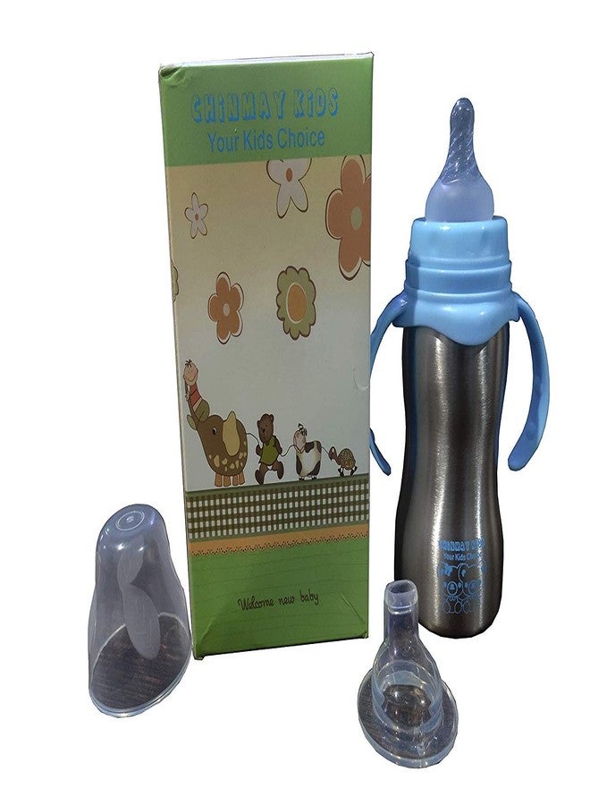 Crawl'in Thermal Insulation Stainless Steel Newborn Baby Feeding Bottle 290ML - Image 1