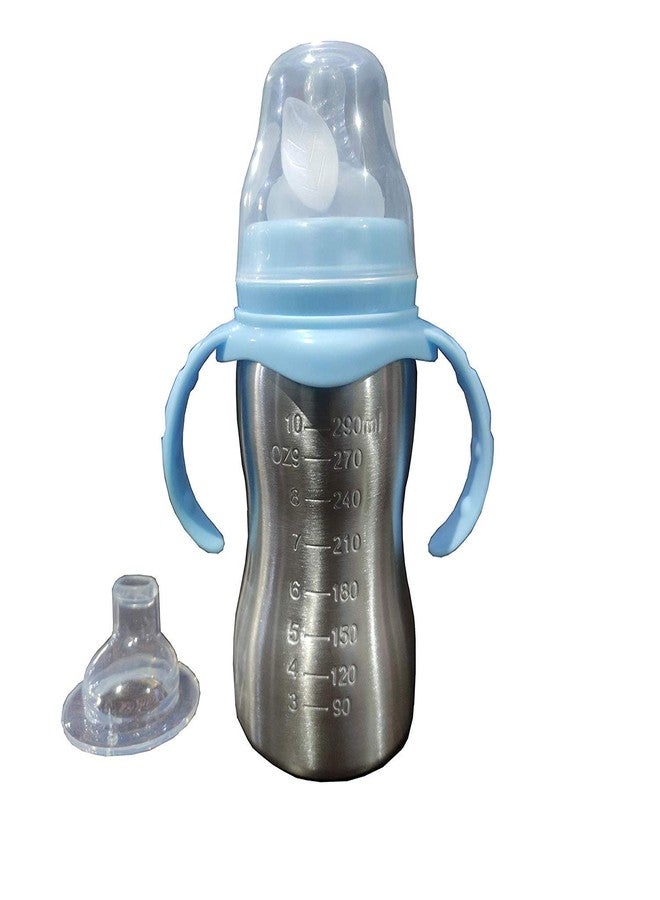 Crawl'in Thermal Insulation Stainless Steel Newborn Baby Feeding Bottle 290ML - Image 2