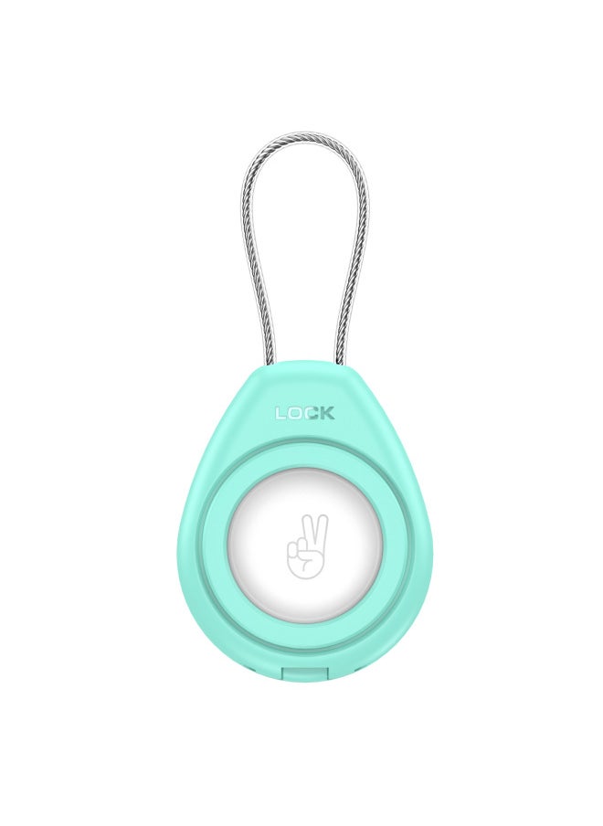 Generic - Applicable AirTag Protective Cover For Apple Airtag Anti-lost Locator Rope Transparent All-inclusive Metal Rope Protective Cover-Color:Mint Green-Applicable Models:Suitable For Apple Airtag Locator - Image 1