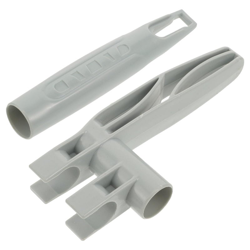 Replacement Broom Handle Grip and Dustpan Handle Set Plastic Mop Stick with End Cap - Image 2