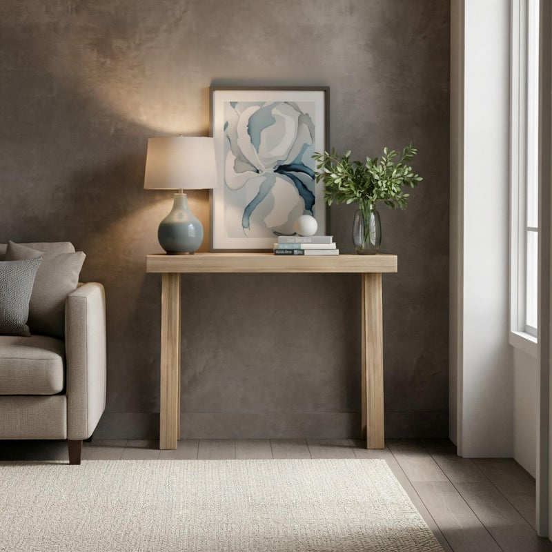 Plank+Beam Solid Wood Console Table, 36 Inch, Sofa Table, Narrow Entryway Table for Hallway, Behind The Couch, Living Room, Foyer, Easy Assembly, Blonde - Image 2