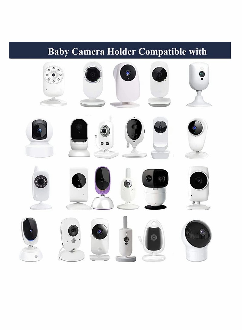 KASTWAVE Universal Baby Monitor Wall Mount, Infant Baby Camera Holder, Baby Monitor Shelf for Crib Nursery Compatible with Most Baby Monitors, Versatile Twist Mount Without Tools or Wall Damage (Blue) - Image 2