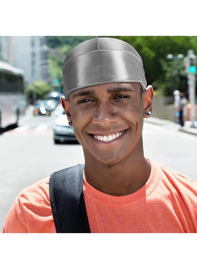 Y&D Velvet Durag Men Women Unisex, Soft Headwraps with Extra Long Tail and Wide Straps Perfect for 360 Waves Pirate Cap Bandana Turban Hat, 4 Pieces - Image 5