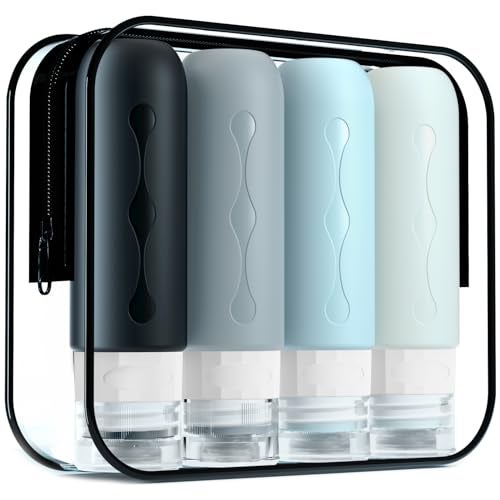 Gemice Travel Bottles for Toiletries, Tsa Approved, Travel Size Containers, BPA Free Leak Proof Tubs Refillable Liquid Accessories for Cometic Shampoo and Lotion Soap - Image 1