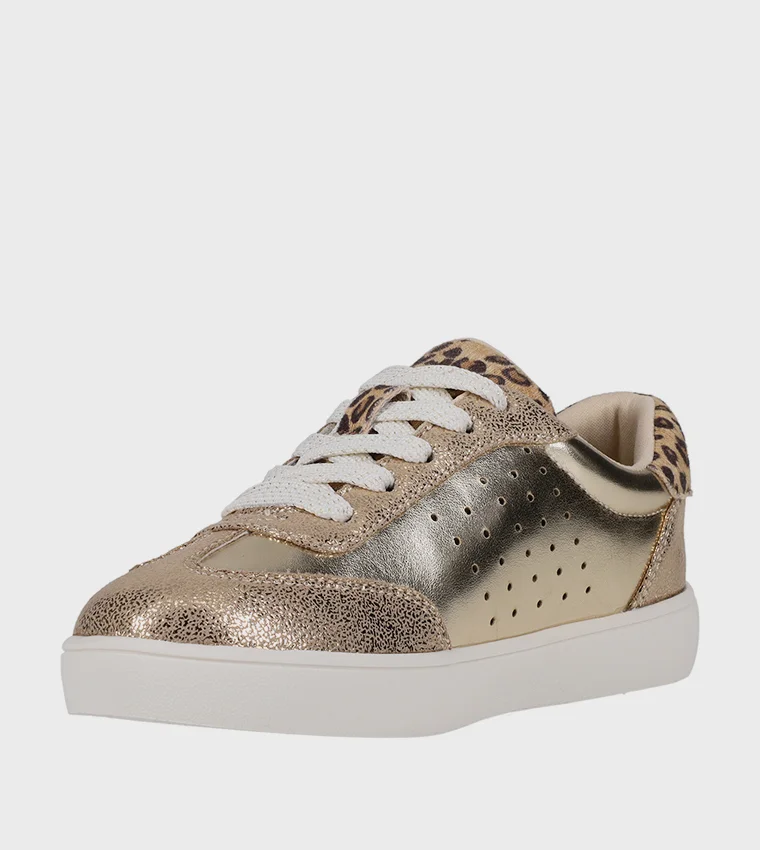 Michael Kors JEM SCOTTY Textured Low-Top Sneakers