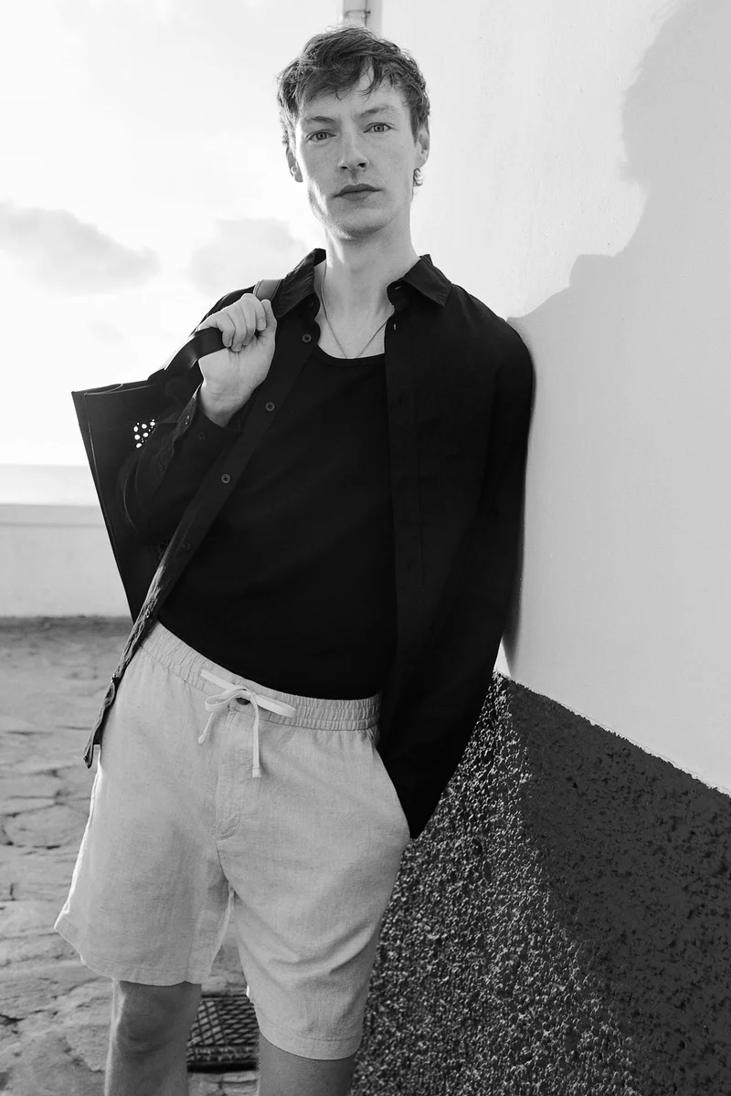 H&M Regular Fit Linen-blend shorts