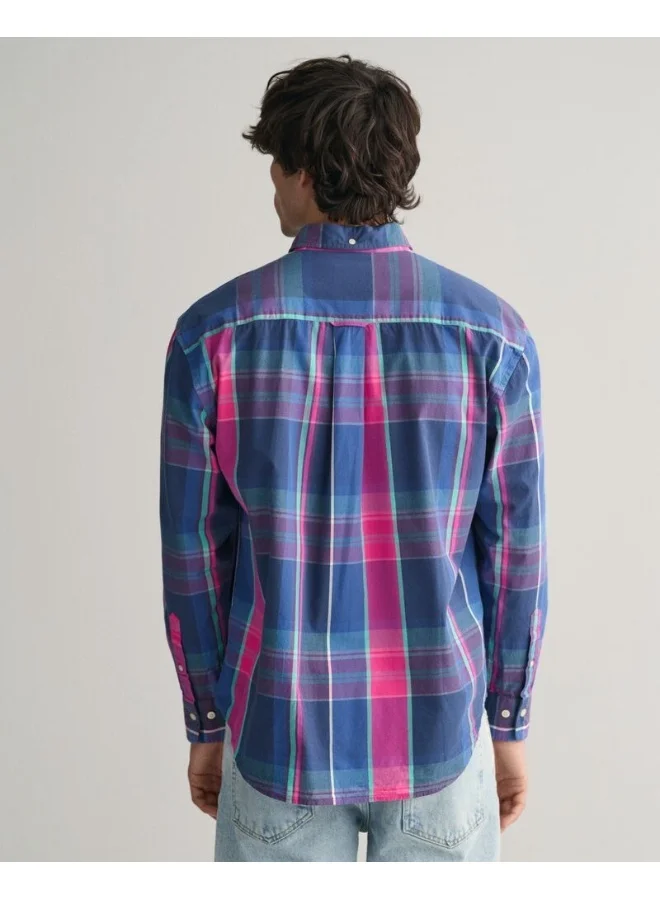 غانت Gant Relaxed Fit Checked Archive Poplin Shirt