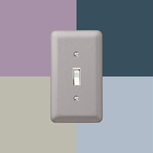 Amerelle Devon Round Corner Triple Rocker Steel Wallplate in Brushed Nickel - Image 5