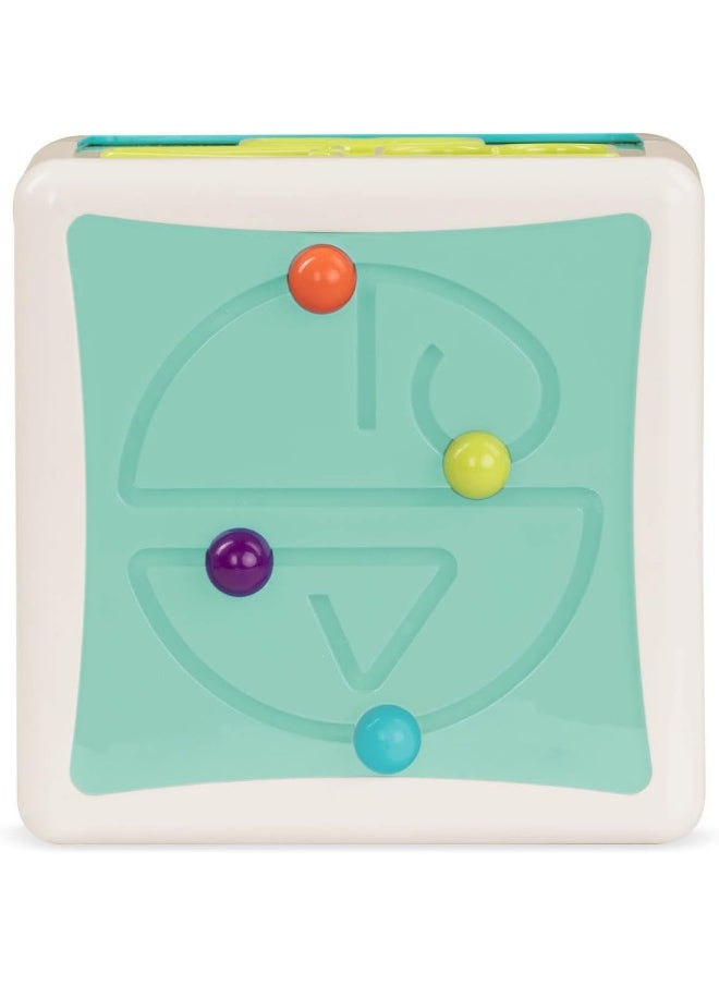 BATTAT Shape Sorter Cube Sorting Toy For Learning Shapes, Letters, Numbers 12 Pcs Educational Activity Cube With Bead Maze Toddlers, Kids 2 Years +, Multi  - Image 5