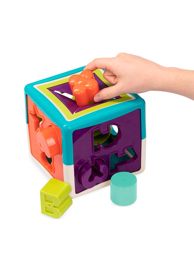 BATTAT - Shape Sorter, Cube Sorting Toy for Learning Shapes, Letters & Numbers, Educational Activity Cube with Bead Maze Toddlers, Pre School Toys, Best Gift Toys for Babies & Toddlers - Image 1