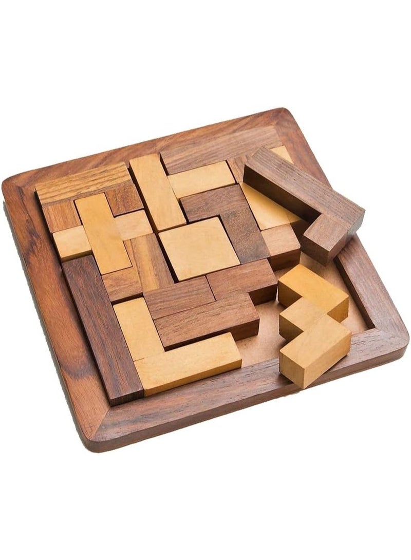 Wooden Jigsaw Puzzle - Wooden Toys/Games for Kids - Travel Games for Families - Unique Gifts for Children- Indoor Outdoor Board Games