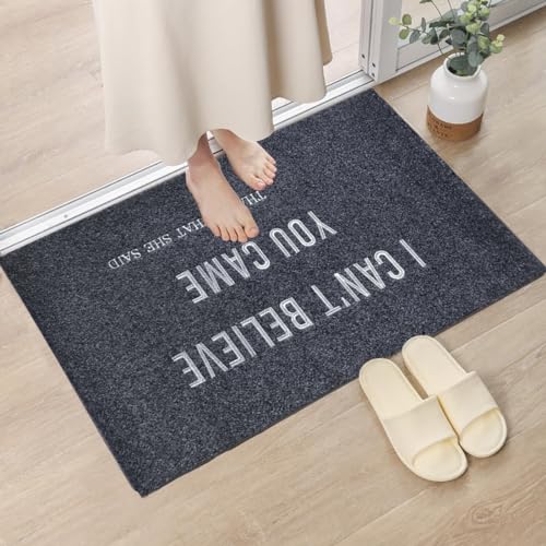 Accssoey Welcome Doormat, I Can't Believe You Came That's What She Said Door mat Funny Welcome Mat Front Door Mat Rubber Non Slip Backing Funny Door mat Indoor Outdoor Doormat 30 * 18 Inches - Image 3