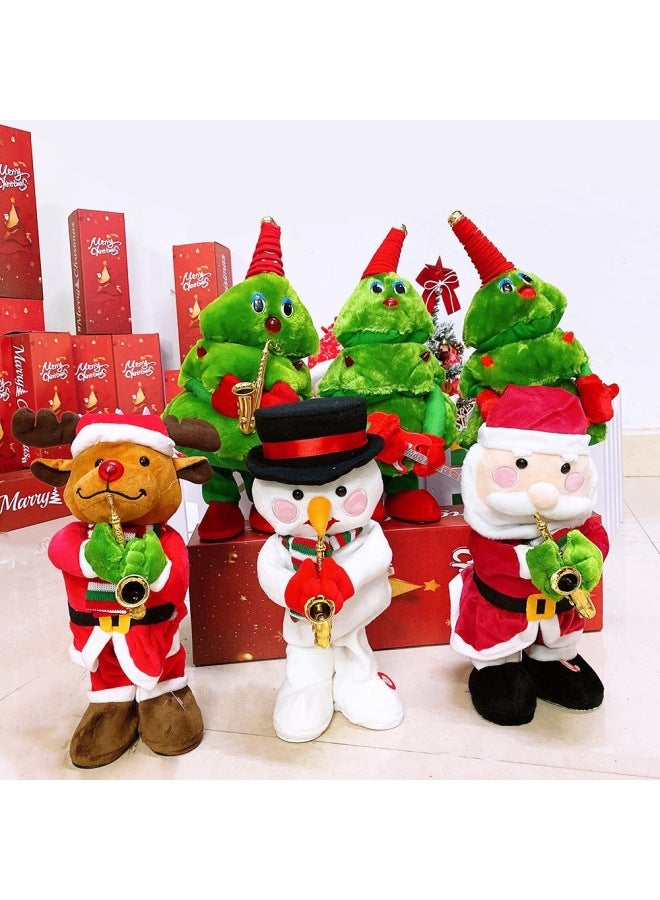 Loquat Singing And Dancing Tree Electric Rocking Plush Toy Glowing Tree  Gift-Color:Tree Guitar - Image 4