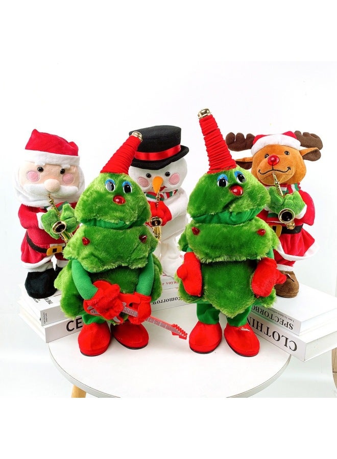 Loquat Singing And Dancing Tree Electric Rocking Plush Toy Glowing Tree  Gift-Color:Tree Guitar - Image 2