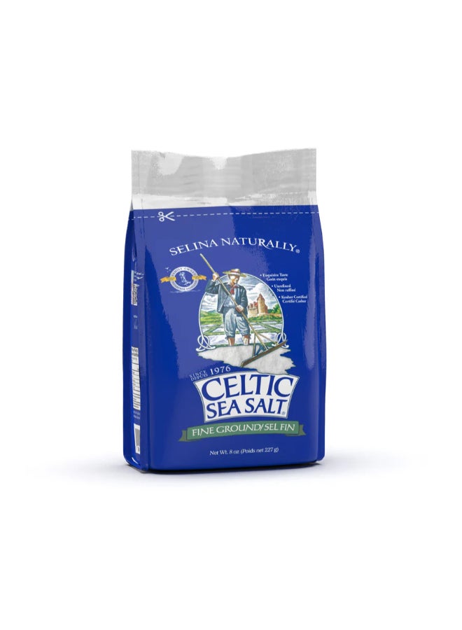 CSS Celtic Sea Salt Fine Ground 1/2 LB (227 g )