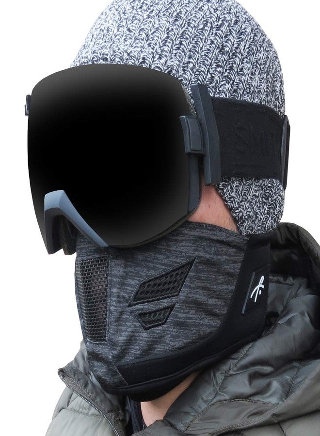 Grace Folly Neoprene Winter Half Face Mask- Ski, Snowboarding, Motorcycle. with Air Vents., Black and Grey, One size - Image 5