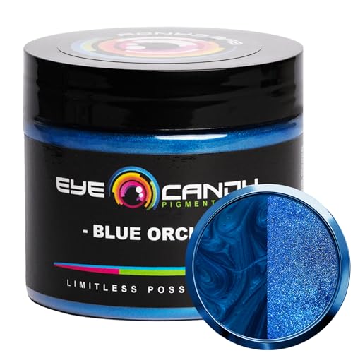 Eye Candy Pigments Premium Blue Mica Powder - Blue Orchid (50gr) - for Epoxy, Resin, Soap, Paint, Woodworking, Acrylic Pouring, Bath Bombs, Fishing Lures - DIY Arts and Crafts Additive - Image 1