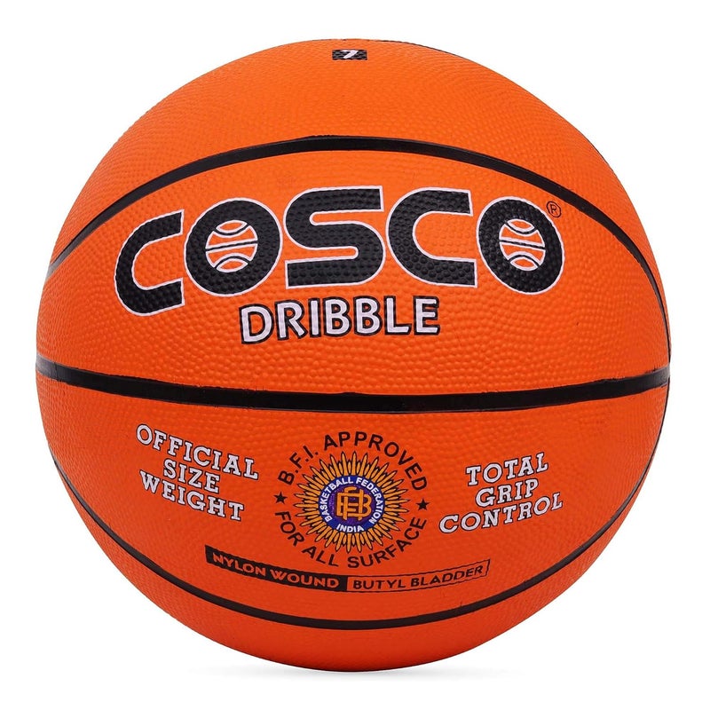 COSCO كرة سلة مطاطية (المقاس 5، برتقالي) - Image 1