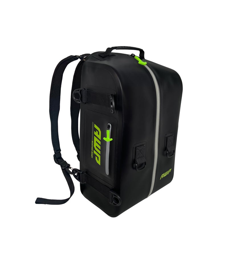 AWP 45L Waterproof Backpack, Black Tool Bag Packpack, Nylon - Image 1