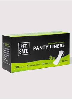 PEESAFE PeeSafe Daily Panty Liners with Aloe Vera, Curvy design for extra comfort, Cottony-Soft surface, Antibacterial, 185mm wide - 50 liners  - Image 2