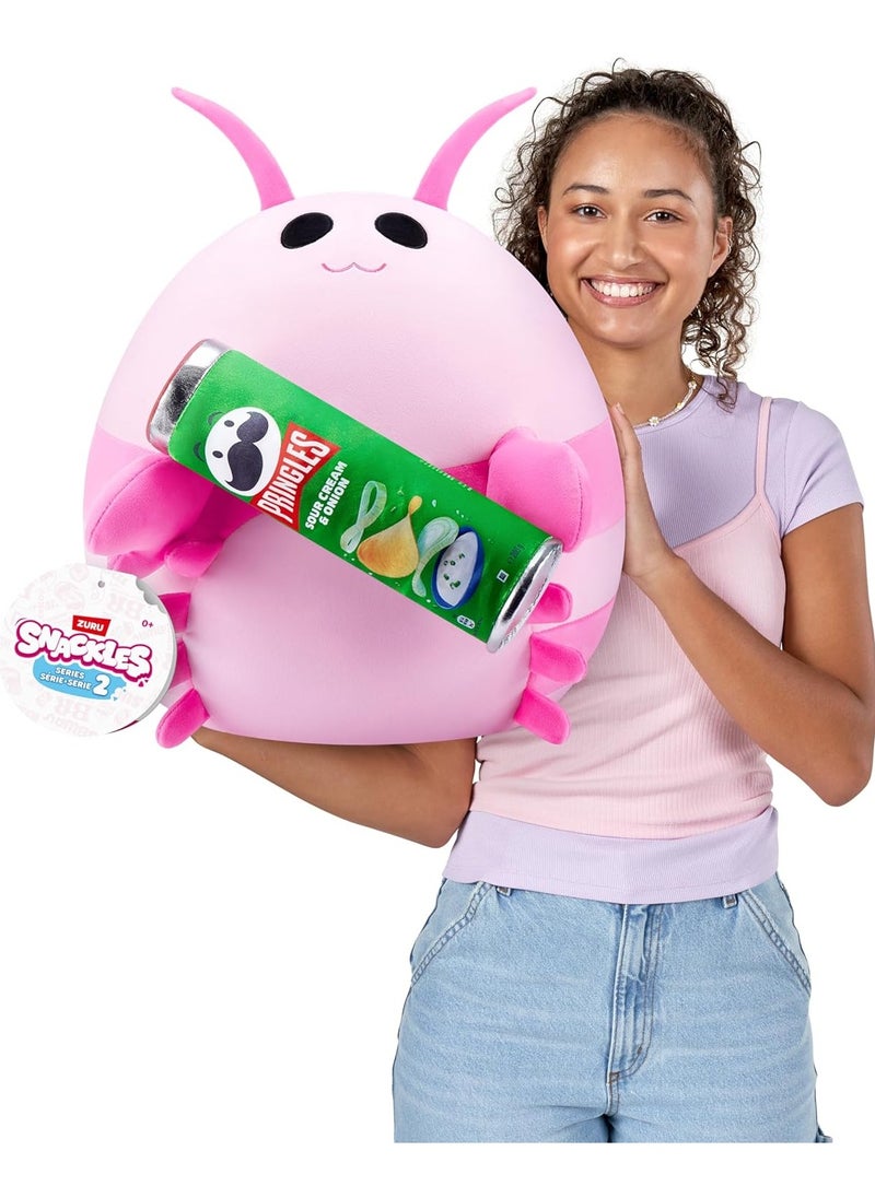 Snackles Series 2 Shrimp & Pringles 16 Inch Plush by ZURU, Ultra Soft Plush, Collectible Plush with Real Licensed Brands, Stuffed Animal, Giftable