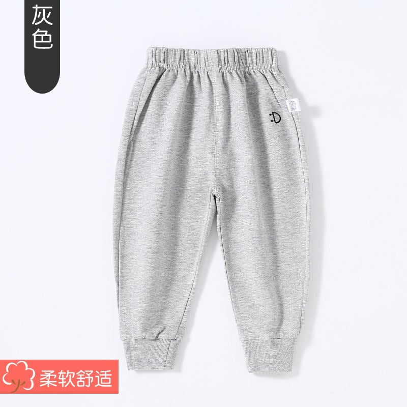 Baby'S Pants Outer Wear Thin Cotton Men'S And Women'S Casual Sweatpants 2022 New Baby'S Spring Wear Trousers - Image 1