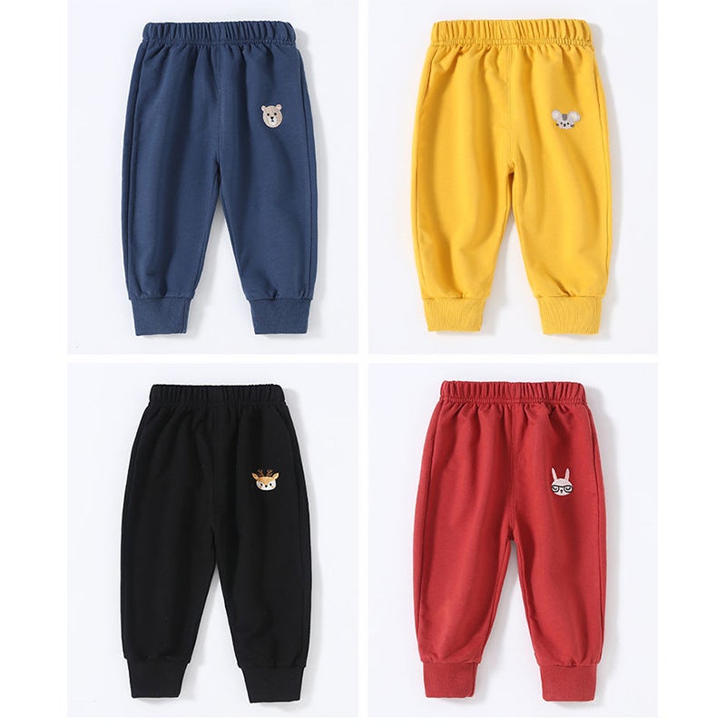 Baby'S Pants Outer Wear Thin Cotton Men'S And Women'S Casual Sweatpants 2022 New Baby'S Spring Wear Trousers - Image 5
