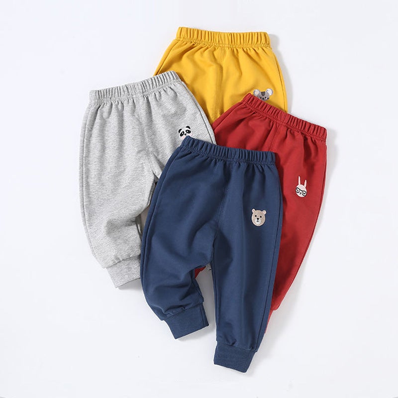 Baby'S Pants Outer Wear Thin Cotton Men'S And Women'S Casual Sweatpants 2022 New Baby'S Spring Wear Trousers - Image 2