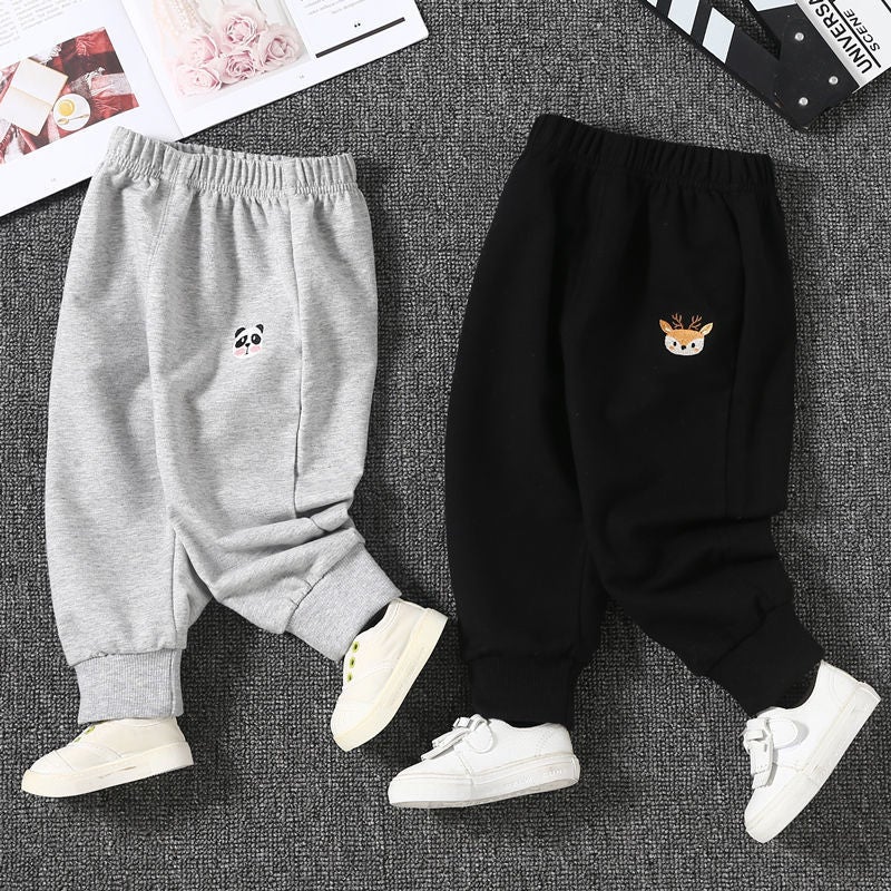 Baby'S Pants Outer Wear Thin Cotton Men'S And Women'S Casual Sweatpants 2022 New Baby'S Spring Wear Trousers - Image 4