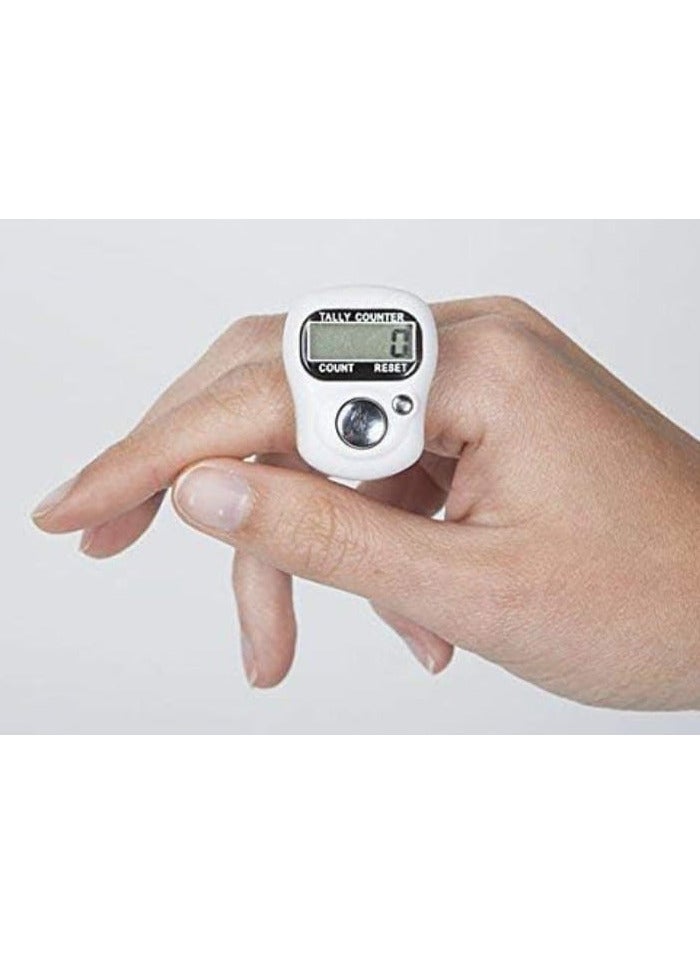 Digital Electronic Tasbeeh Counter with an elegant design and white color – easy to use and perfect for daily remembrance! - Image 1