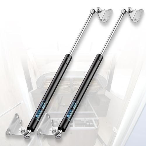ARANA 23 inch 100 lb Gas Prop Strut Shock 23" 445N/100LB Gas Spring Struts, 2Pcs Set with L-Type Mounting Brackets for Heavy Duty RV Bed Murphy Bed Large Garbage Box Floor Hatch Custom Window ARANA - Image 1