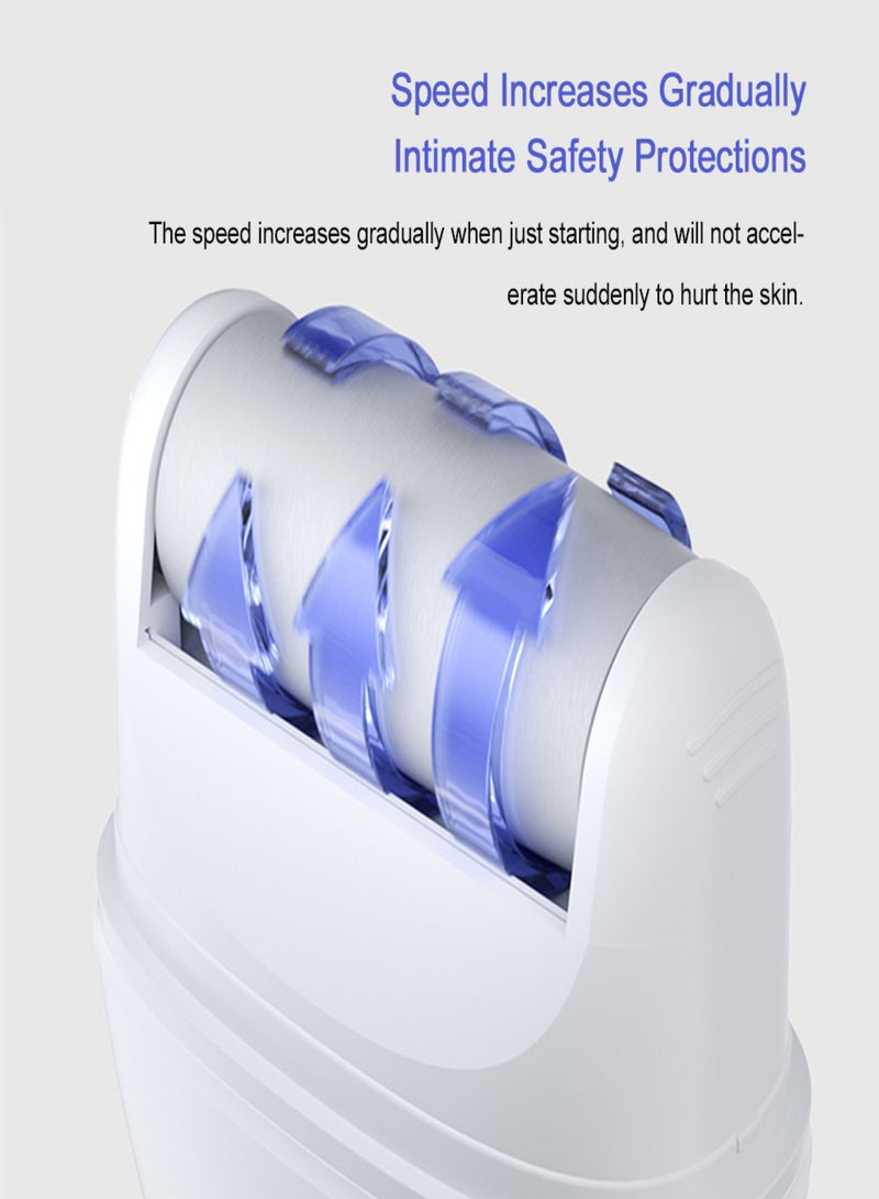 إنشن جهاز كهربائي لإزالة مسامير القدمين مزود بضبط تروسين، طقم أدوات باديكير محمول مقاوم للماء للعناية بالقدمين من أجل البشرة الجافة والمتشققة والميتة - Image 5