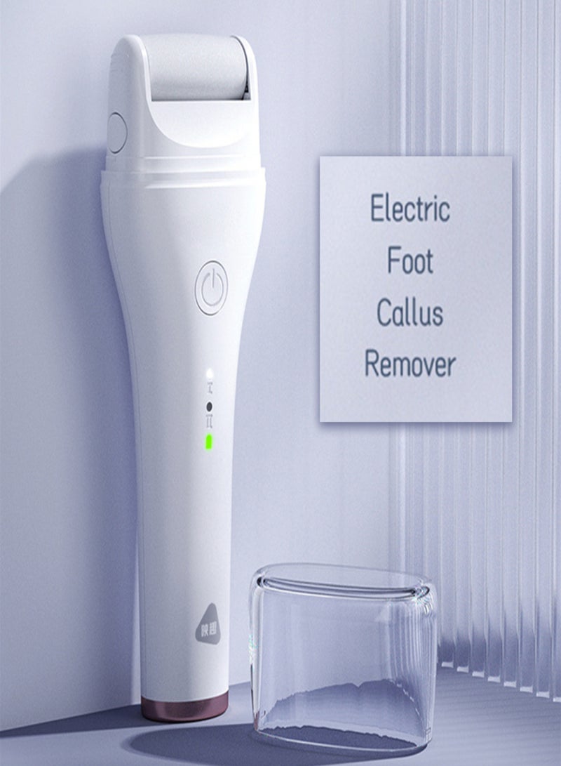 إنشن جهاز كهربائي لإزالة مسامير القدمين مزود بضبط تروسين، طقم أدوات باديكير محمول مقاوم للماء للعناية بالقدمين من أجل البشرة الجافة والمتشققة والميتة - Image 2