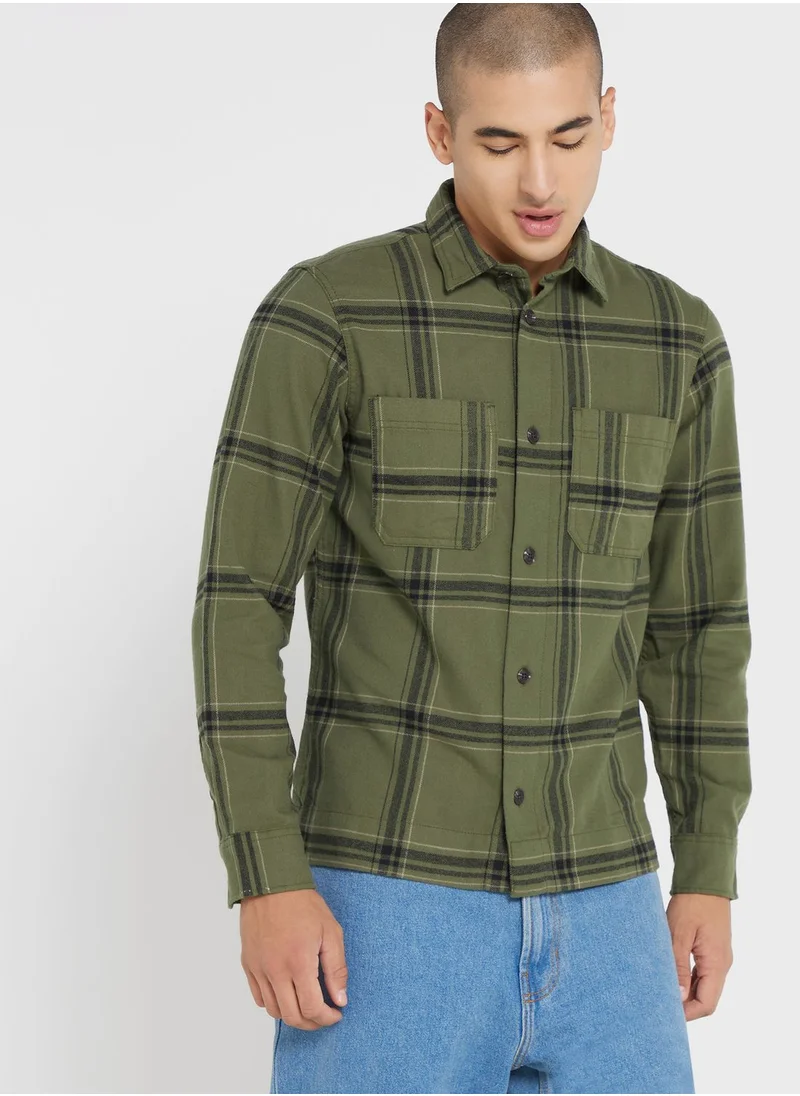 JACK & JONES Checked Regular Fit Shirt