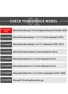 GULFLINK غطاء حماية صلب مع حامل مضاد للصدمات لجهاز الكمبيوتر المحمول Microsoft Go مقاس 12.4 بوصة  - Image 2