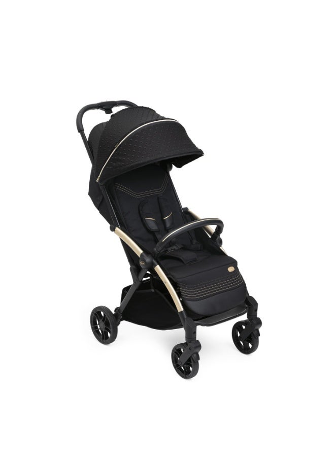 شيكو عربة أطفال شيكو جودي إكس بلس دارك شادو، مناسبة للأطفال من عمر 0 ​​إلى 4 سنوات، سهلة الطي بيد واحدة، عجلات كبيرة مزودة بممتصات صدمات، مسند ظهر قابل للتعديل في 4 وضعيات، مقعد واسع ومريح - Image 1