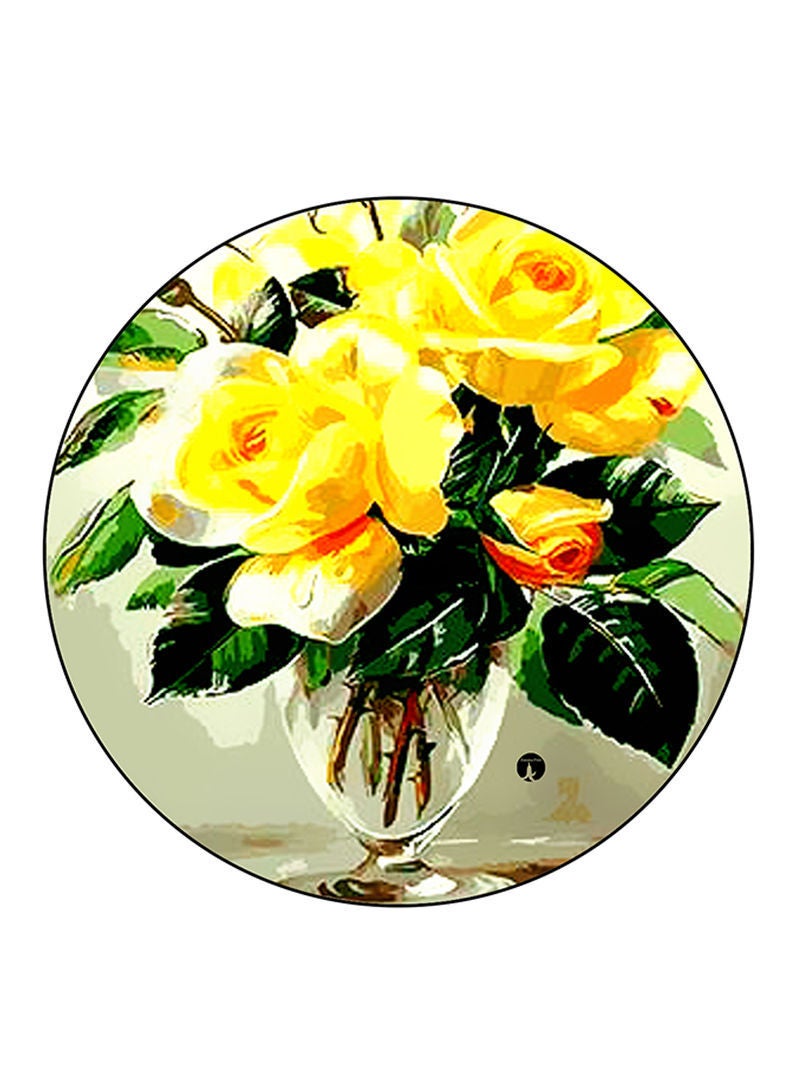 RKN Flowers Printed Mouse Pad  Multicolour