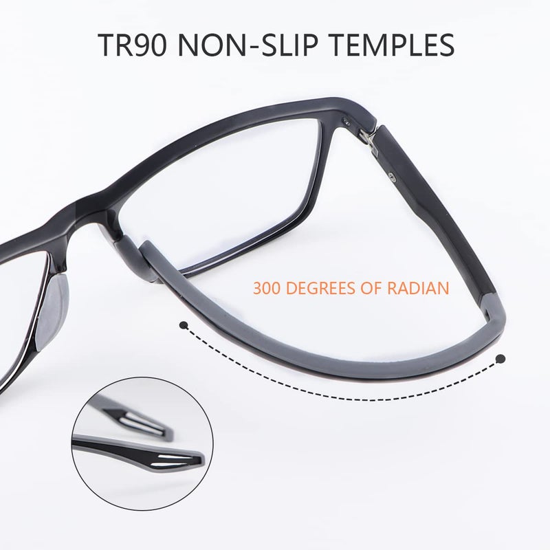 Yimi Progressive Photochromic Multifocus Reading Glasses For Men Women Spring Hinge Computer Anti Blue Light Uv Sun Readers(Black  1.00  Multiplier_X) - Image 4