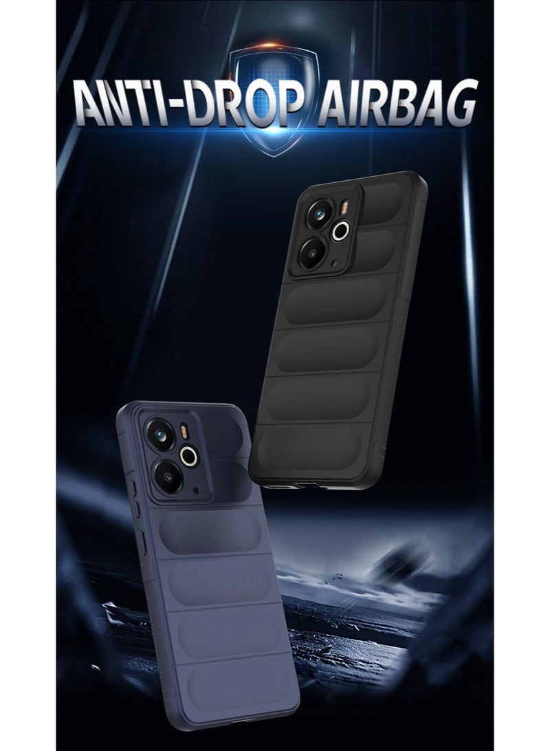 Phantom Shield Silicone Case with Anti-Scratch Soft Microfiber Lining, High Resilience Rubber Full Body Shockproof Cover Compatible with REALME 14T (Dark Green) - Image 2