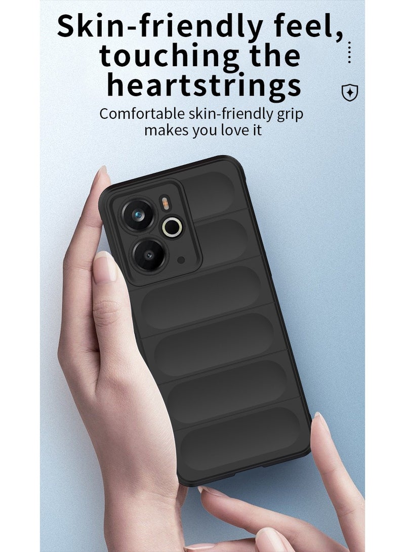 Phantom Shield Silicone Case with Anti-Scratch Soft Microfiber Lining, High Resilience Rubber Full Body Shockproof Cover Compatible with REALME 14T (Dark Green) - Image 5