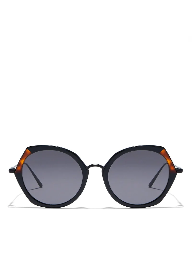 30Sundays MARAIS - La French Collection Women Black Sunglasses - Frame Material: Metal + Acetate - Lens Color: Black- Frame Color: Black - Full Rim