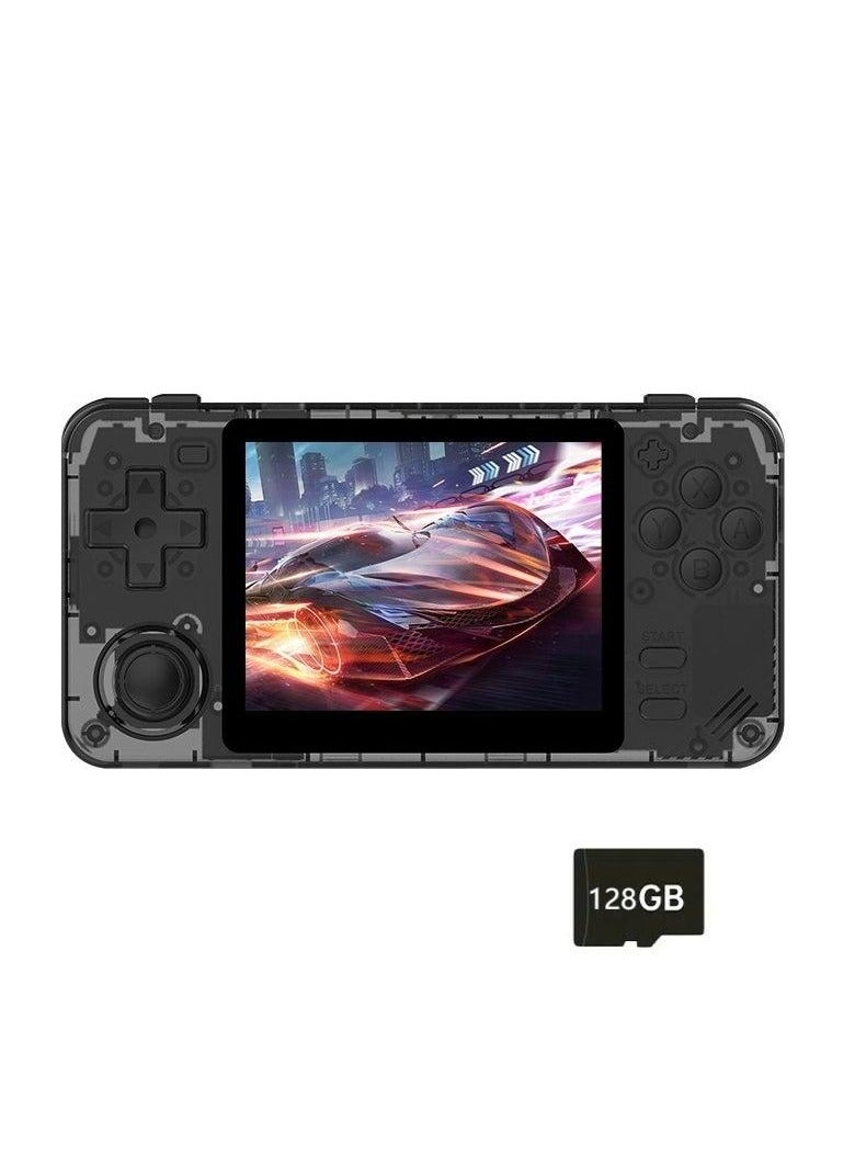 POWKIDDY RGB10X Handheld Game Console 3.5 Inch IPS OCA full lamination Screen Retro Video Game Console Open Source Linux Game Player Support WiFi Bluetooth 10000+ Games Portable PSP(128G Black) - Image 1