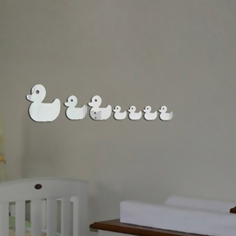 DIY Art Sticker Pattern Mirror Wall Sticker Bedroom Office Decor Mural Decoration ( ) - Image 5