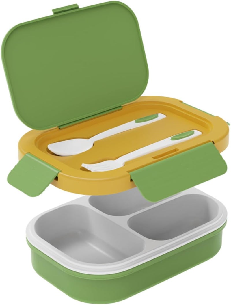 PEARL Kids Regular Plastic Bento Lunch Box - Dino Design, BPA-Free, Leakproof, Compact School Lunch Container - Image 3