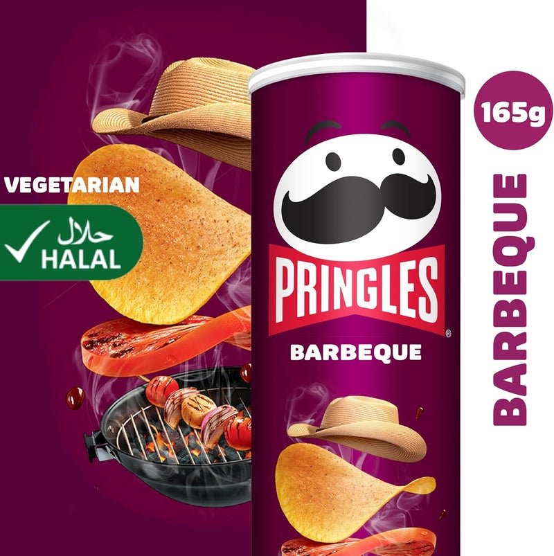 Pringles Barbeque Flavour Potato Chips - 165g - Image 3